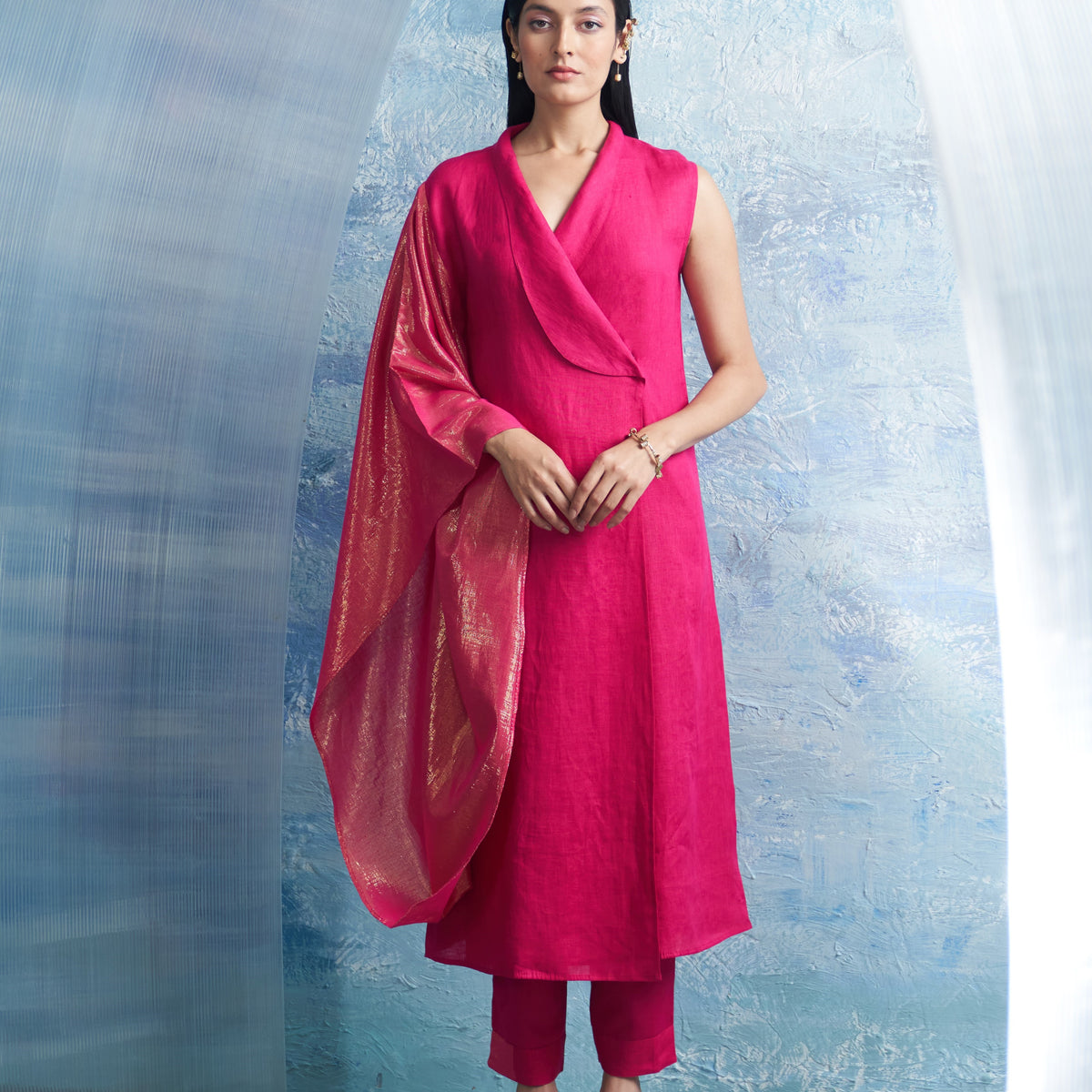 Cherry Wrap Kurta