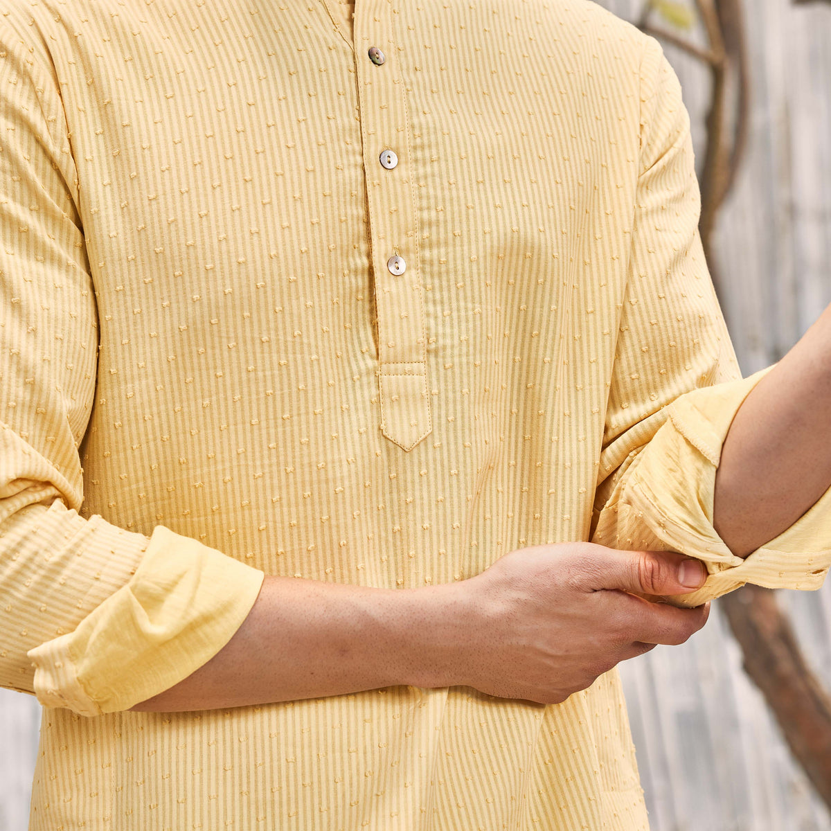 Men's Cotton Straight Kurta (Color options) - Set of 1
